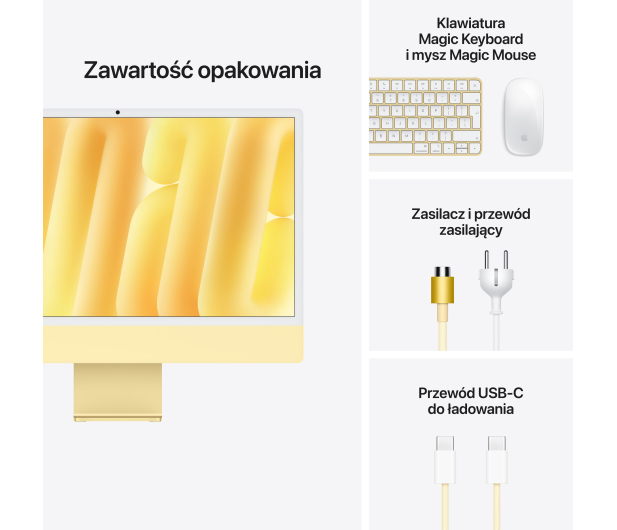 Apple iMac 24 M6/16GB/512/MacOS Retina 4,5K Żółty 10R GPU - 1620663 - zdjęcie 8